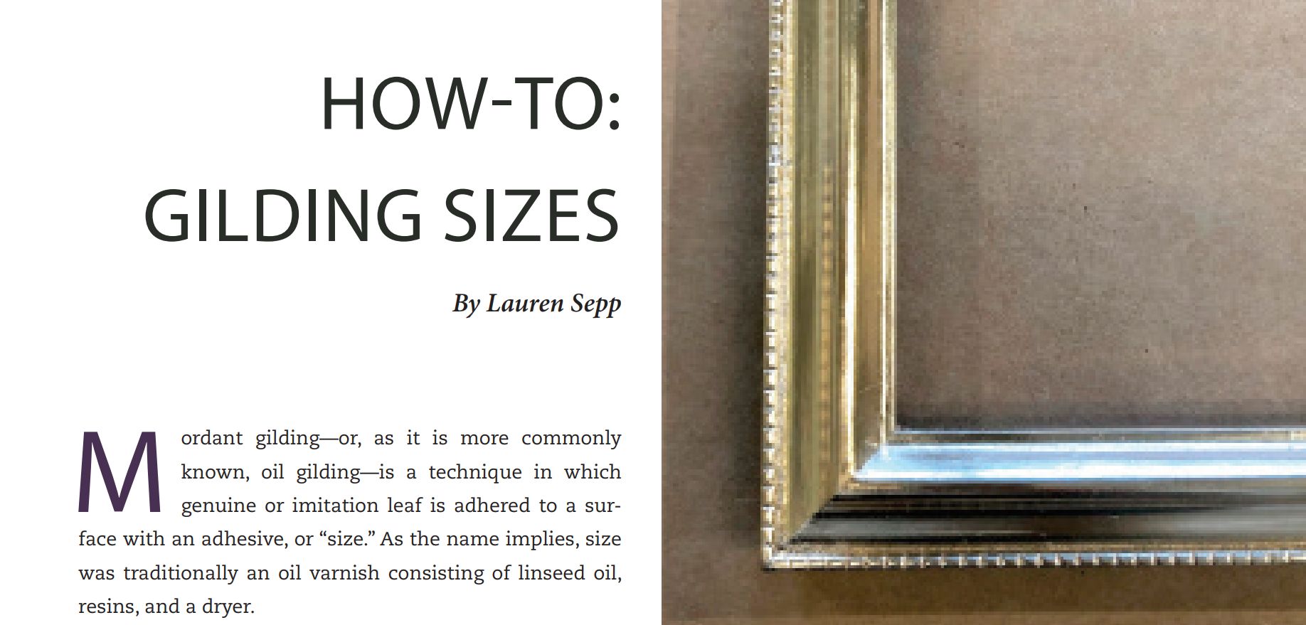 Sepp Leaf Mordant Gilding